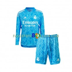 Camisola Guarda-redes 1º Equipamento Real Madrid 2022-2023 Manga Comprida ,Criança