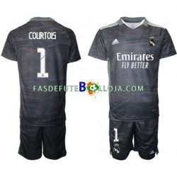 Camisola Guarda-redes 1º Equipamento Real Madrid Thibaut Courtois 1 2021-2022 Manga Curta ,Criança