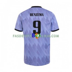 Camisola 2º Equipamento Real Madrid Karim Benzema 9 2022-2023 Manga Curta ,Homem