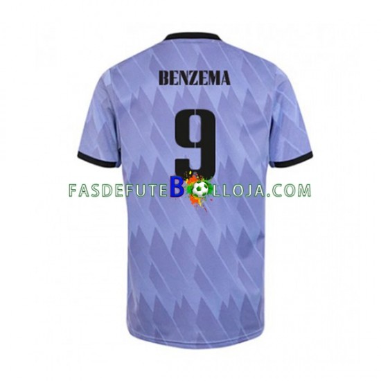 Camisola 2º Equipamento Real Madrid Karim Benzema 9 2022-2023 Manga Curta ,Homem Camisola 2º Equipamento Real Madrid Karim Benzema 9 2022-2023 Manga Curta ,Homem
