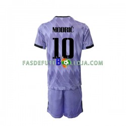 Camisola 2º Equipamento Real Madrid Modrić Luka 10 2022-2023 Manga Curta ,Criança