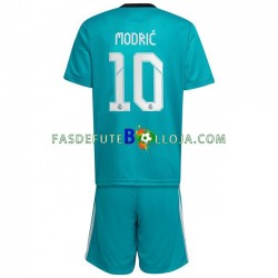 Camisola 3º Equipamento Real Madrid Modrić Luka 10 2021-2022 Manga Curta ,Criança