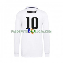 Camisola 1º Equipamento Real Madrid Modrić 10 2022-2023 Manga Comprida ,Homem