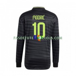 Camisola 3º Equipamento Real Madrid Modrić 10 2022-2023 Manga Comprida ,Homem