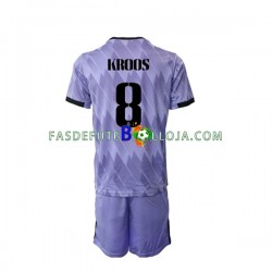Camisola 2º Equipamento Real Madrid Toni Kroos 8 2022-2023 Manga Curta ,Criança