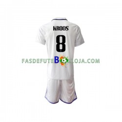 Camisola 1º Equipamento Real Madrid Toni Kroos 8 2022-2023 Manga Curta ,Criança