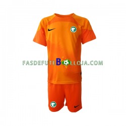 Camisola Guarda-redes 2º Equipamento Seleção Saudita World Cup 2022 Manga Curta ,Criança