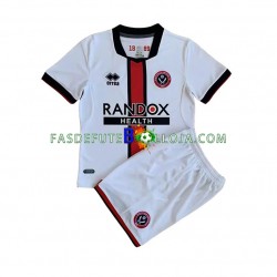 Camisola 2º Equipamento Sheffield United 2022-2023 Manga Curta ,Criança