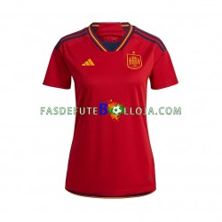 Camisola 1º Equipamento Seleção Espanhola World Cup 2022 Manga Curta ,Feminina