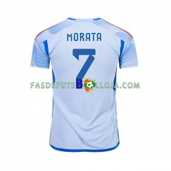 Camisola 2º Equipamento Seleção Espanhola MORATA 7 World Cup 2022 Manga Curta ,Homem