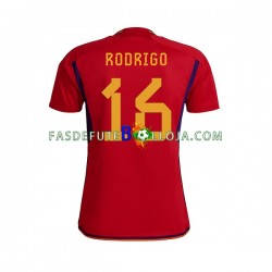 Camisola 1º Equipamento Seleção Espanhola RODRIGO 16 World Cup 2022 Manga Curta ,Homem