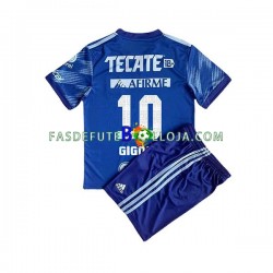 Camisola 2º Equipamento Tigres UANL Andre-Pierre Gignac 10 2022-2023 Manga Curta ,Criança