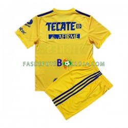 Camisola 1º Equipamento Tigres UANL 2022-2023 Manga Curta ,Criança