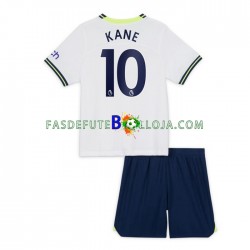 Camisola 1º Equipamento Tottenham Hotspur Harry Kane 10 2022-2023 Manga Curta ,Criança