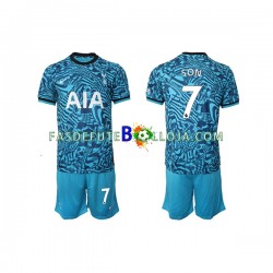 Camisola 3º Equipamento Tottenham Hotspur Son Heung-min 7 2022-2023 Manga Curta ,Criança