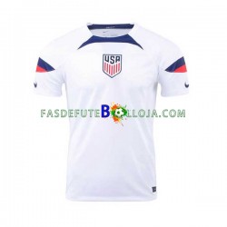 Camisola 1º Equipamento Seleção Estados Unidos World Cup 2022 Manga Curta ,Homem