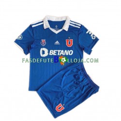 Camisola 1º Equipamento Universidad de Chile 2022 Manga Curta ,Criança