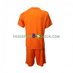 Camisola Guarda-redes 2º Equipamento Seleção Uruguaia World Cup 2022 Manga Curta ,Criança