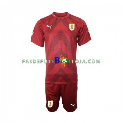 Camisola Guarda-redes 1º Equipamento Seleção Uruguaia World Cup 2022 Manga Curta ,Criança