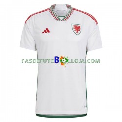 Camisola 2º Equipamento Seleção Galesa World Cup 2022 Manga Curta ,Homem