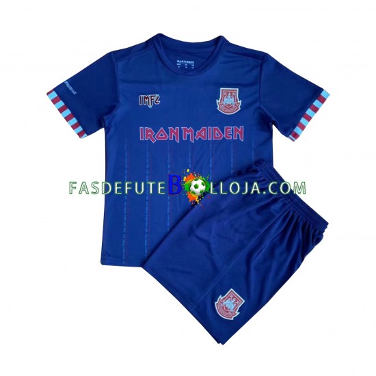 Camisola 2º Equipamento West Ham United Iron Maiden Manga Curta ,Criança