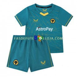 Camisola 2º Equipamento Wolverhampton Wanderers 2022-2023 Manga Curta ,Criança