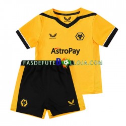 Camisola 1º Equipamento Wolverhampton Wanderers 2022-2023 Manga Curta ,Criança